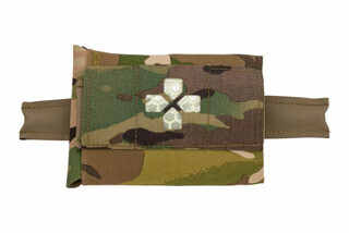 The Blue Force Gear Belt Mounted Micro Trauma Kit Now Pouch comes with a multicam design